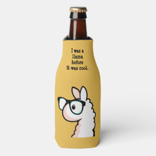 Hipster Llama Bottle Cooler