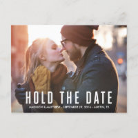 Hipster Love | Save the Date Postcard