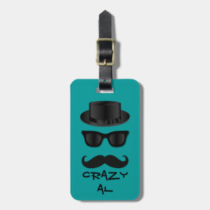 Hipster Luggage Tag