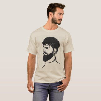 hipster male figure with beard T-Shirt