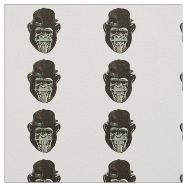 Hipster Monkey Fabric (Swatch)