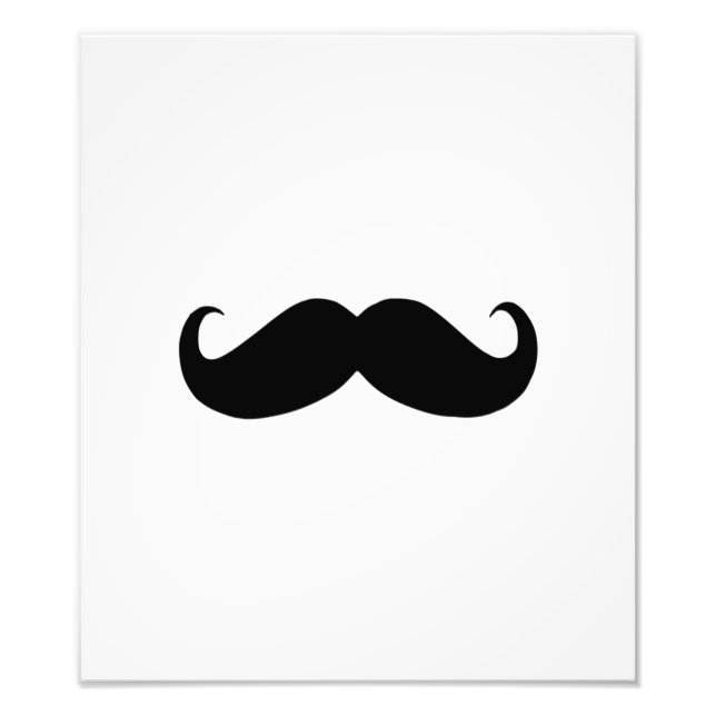 Hipster Mustache Photo Imprimer (Devant)