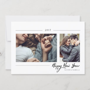 Hipster New Year Photo Holiday Card