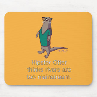 Hipster Otter Mousepad