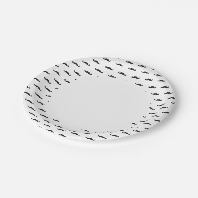 Hipster pattern paper plate (Angled)