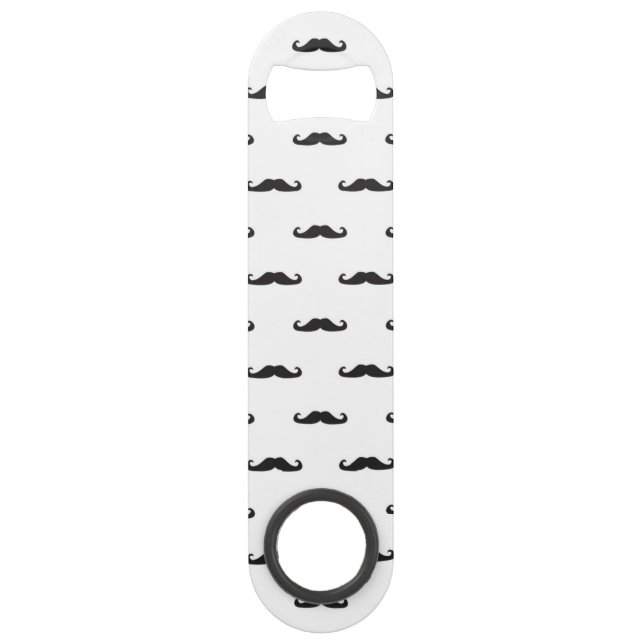 Hipster pattern speed bottle opener (Front)