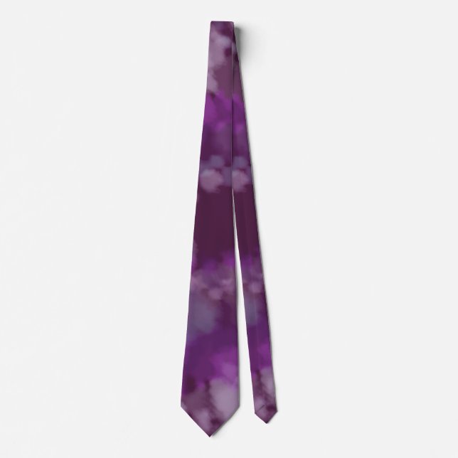 *~* Hipster Purple Retro Psychodelic Tie Dye tie (Front)