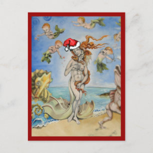 Hipster Re-Birth of Venus Postcard