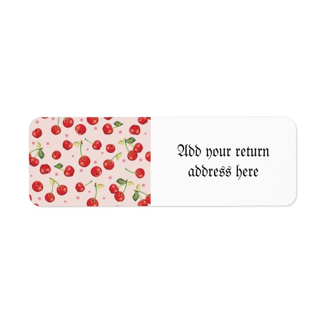 Hipster,retro,cherry,pattern,red,pink,pale,cute, (Front)