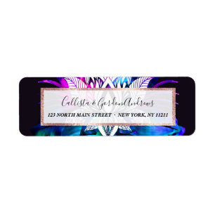 Hipster Retro Tech Turquoise Lotus Lotus Fleur Feu