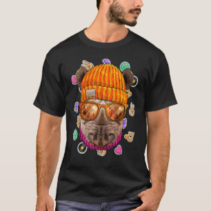 Hipster Rhino Geek Nerd Glasses Animal Love Peace T-Shirt