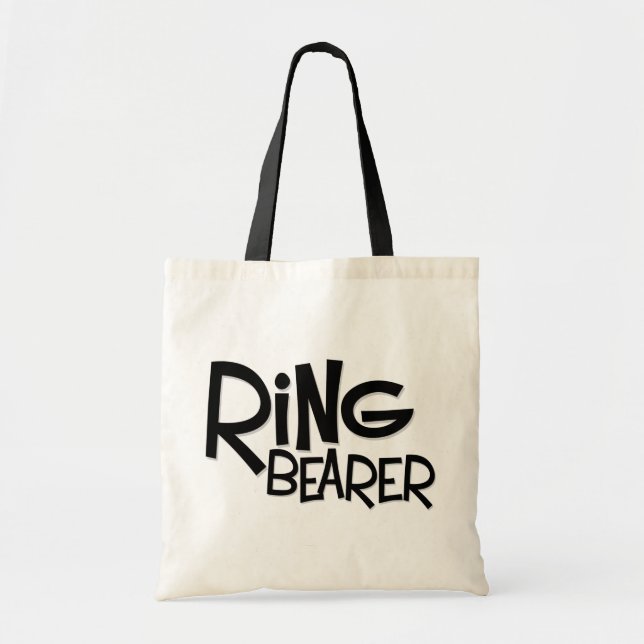 Hipster Ring Bearer Tote Bag (Front)