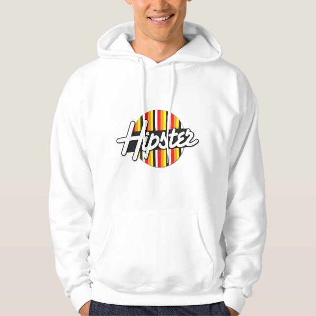 Hipster Rockabilly design Hoodie (Front)