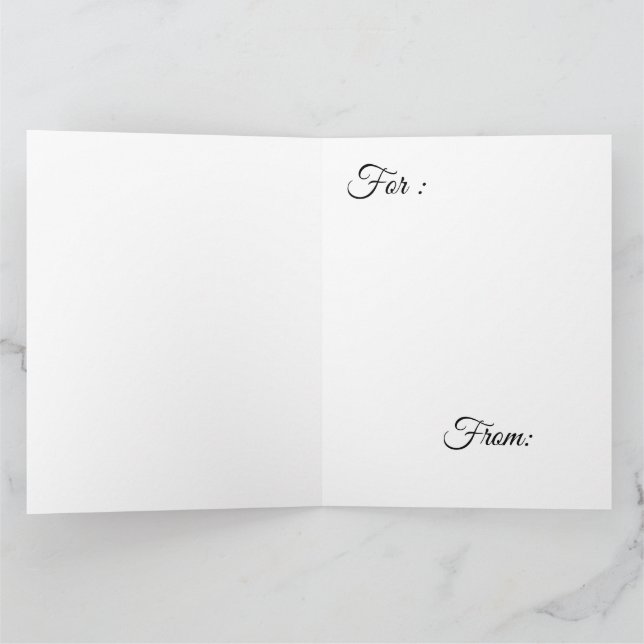 Hipster Santa  Card (Inside)