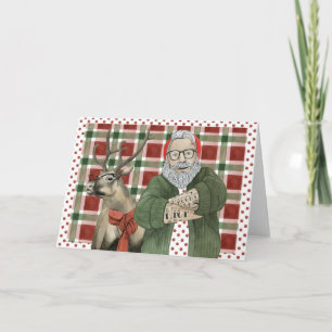 Hipster Santa Collection Card