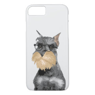 Hipster Schnauzer Dog Phone Case for Dog Lovers