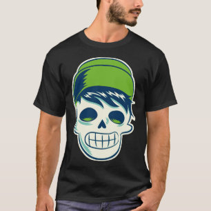 Hipster Skeleton with Beanie T-Shirt