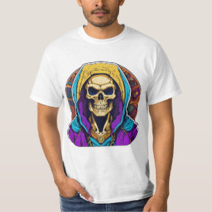Hipster Skeletor Portrait T-Shirt