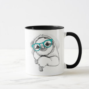 Hipster Sloth Mug