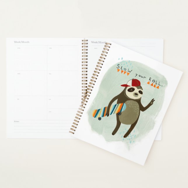 Hipster Sloth | Slow Your Roll Planner (Display)