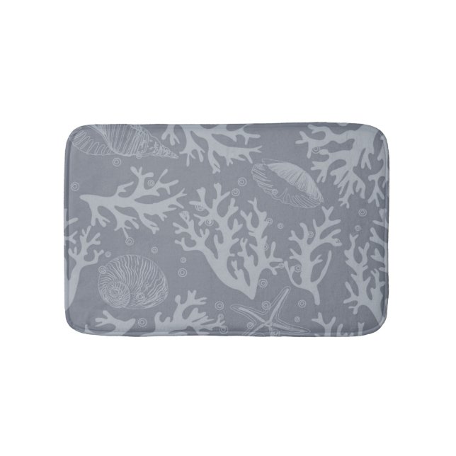 Hipster Style Coral Reef Bath Mat (Front)