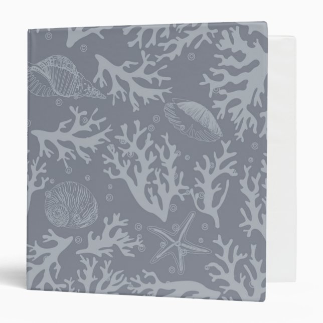 Hipster Style Coral Reef Binder (Front/Inside)