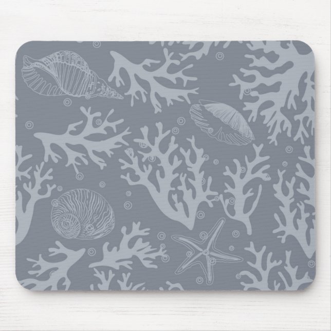 Hipster Style Coral Reef Mouse Pad (Front)