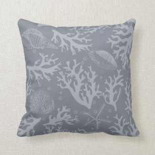 Hipster Style Coral Reef Throw Pillow