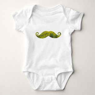 Hipster Sunflowres Baby Jersey Bodysuit, White Bodysuit