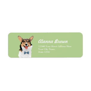 Hipster Sweet Black Tan Blanc Pembroke Welsh Corgi