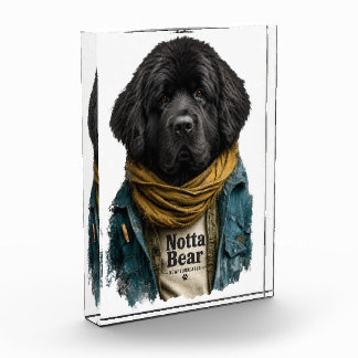 Hipster Urban Newf – Notta Bear Style Photo Block
