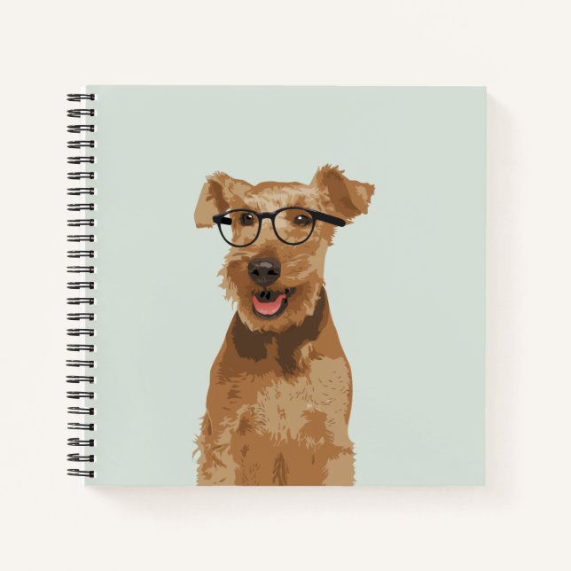 Hipster Welsh Terrier Notebook for Dog Lovers (Front)