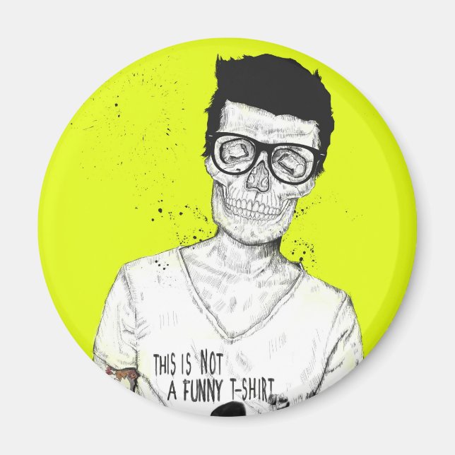 hipsters not dead magnet (Front)
