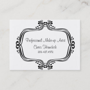HiRes, Make-up Artist, Cheris Homchick Business Card