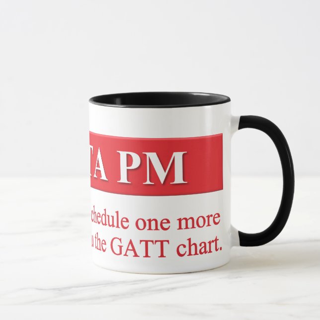Hiring Gangsters in Project Management Mug (Right)