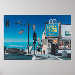 hiroshi nagai art paintings city pop and airplane poster