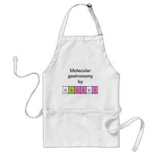 Hiroshi periodic table name apron