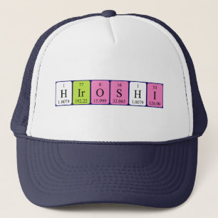 Hiroshi periodic table name hat