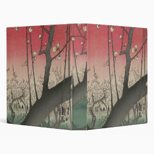 Hiroshige Plum Estate Kameido: Vintage Japanese Binder