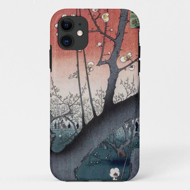 Hiroshige Prune Orchard Sun  Case-Mate iPhone Case (Back)