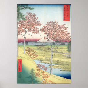 Hiroshige Sunset Hill, Meguro Eastern Capitol Poster