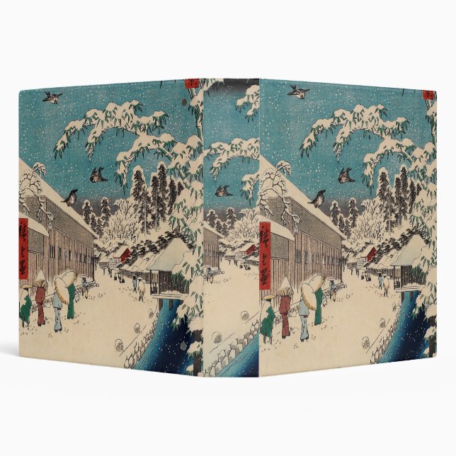 Hiroshige winter landscape japan country binder (Background)