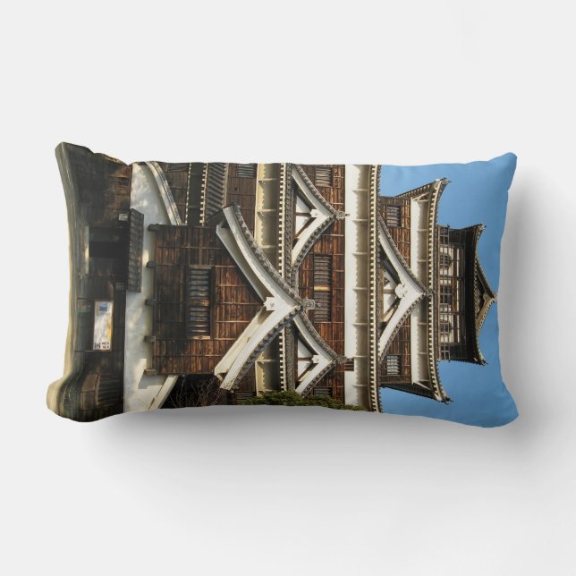 Hiroshima Castle 広島城, Hiroshima, Japan Lumbar Pillow (Front)