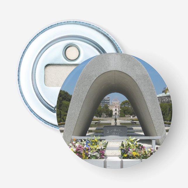 Hiroshima Memorial Cenotaph Bottle Opener (Front)