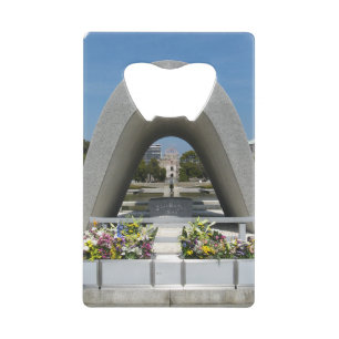 Hiroshima Memorial Cenotaph Credit Card Bottle Opener