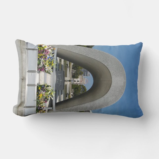 Hiroshima Memorial Cenotaph Lumbar Pillow (Front)