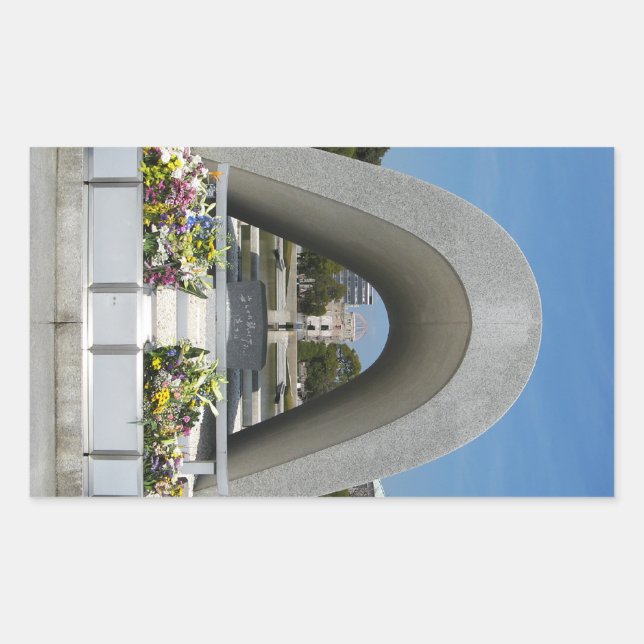 Hiroshima Memorial Cenotaph Sticker (Front)