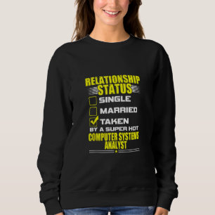 His And Her Computer Systems Analyst Relationship Sweatshirt