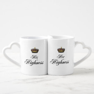 His and Her Highness mug set