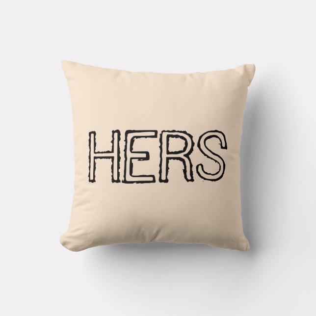 His and Hers Designer Pillows by Serenity - Gifts (Front)
